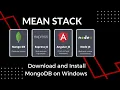 How to Download and Install MongoDB on Windows MEAN Stack Course InformationTech Tutorials
