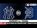 NEW YORK YANKEES VS DETROIT TIGERS MLB Game Score Radio Play-by-Play
