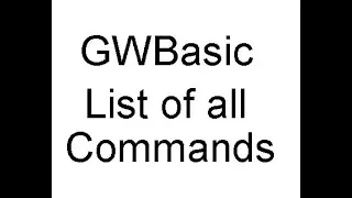 gw basic commands with examples - Computer Software and Hardware