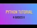 Data Science Learning Python Basics V Jupyter notebook EKSProject