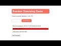 Number Guessing Game Using JavaScript JavaScript Game