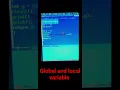 Global and local variable in c programming