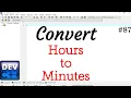 Write a program for convert time Hour to Minutes