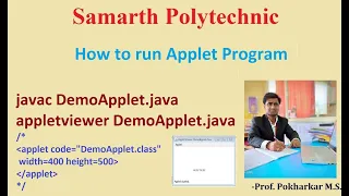How to run applet program in java execution of java applet