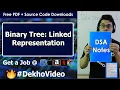 Linked Representation Of Binary Tree in C