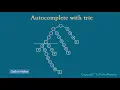 Python coding question - autocomplete with trie