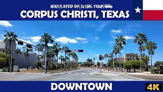 Downtown Corpus Christi Texas 4K Drive