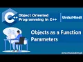 Objects as Function Parameters C Object Oriented Programmaing in