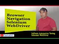 Browser Navigation in Selenium WebDriver