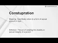 Constupration Meaning