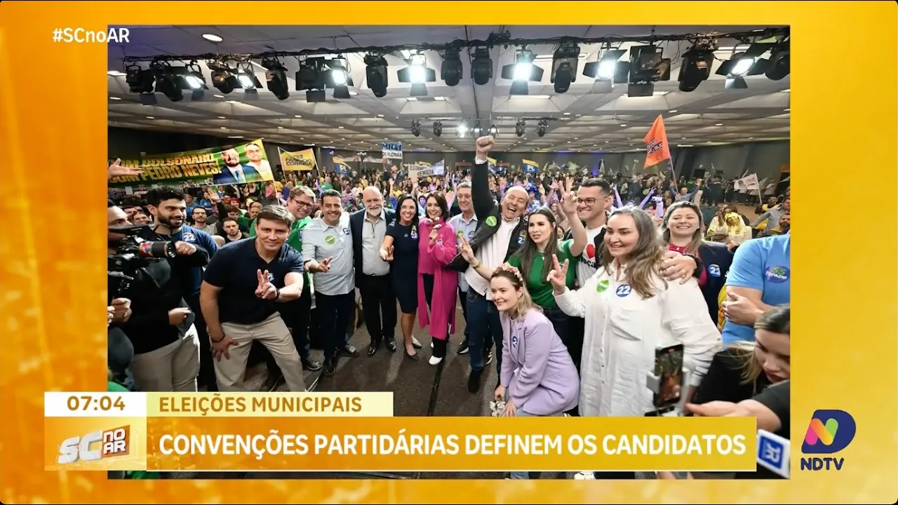 Eleições municipais: partidos confirmam candidatos a prefeito e vice em SC