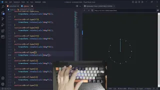 ASMR Programming - Minimal Clock Using Just HTML and CSS