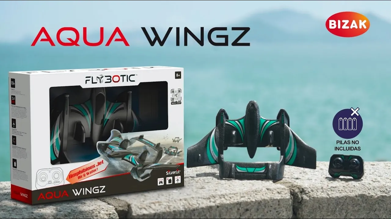 BIZAK OFICIAL — Bizak Aqua Wingz - Amphibious RC Jet (YouTube video ad)
