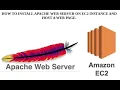 SECTION 2 5 AWS EC2 How to install apache server and host a web page