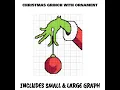 Christmas Grinch With Ornament C2C Tapestry Crochet Pattern Chart by Magic Yarn Pixels