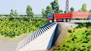 Mobil vs Stairs #17 - BeamNG Drive