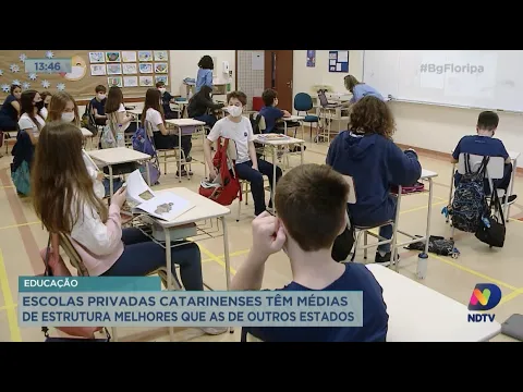 Escolas privadas de SC têm médias de estruturas melhores que as de outros estados