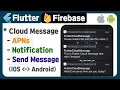Flutter with Firebase 6 - Cloud Messaging APNs Notification Send Message example tutorial