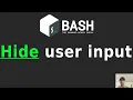 Hiding User Input in a Shell Script