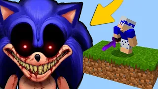 PRESO em uma ILHA MUITO ALTA e SE CAIR o SONIC EXE ATACA no Minecraft