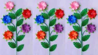 diy flower stick how to make most beautiful paper flower stick step by step at home diy