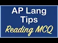AP Lang Reading Multiple Choice Tips Coach Hall Writes