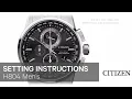 Citizen Watch Setting Instructions H804 Men s
