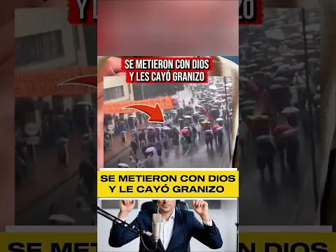 Está cayendo granizo sin parar en Bogotá llegó la mano de Dios. #Dios #cristo #Jesús #fe