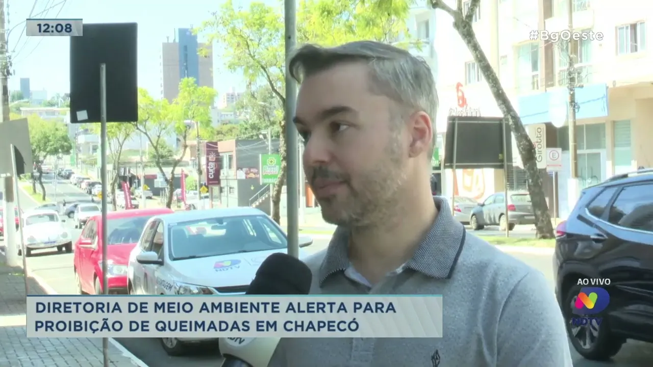 Diretoria de meio ambiente alerta para proibição de queimadas em Chapecó