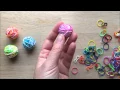 How to Make a Rainbow Loom Bands Bouncy Ball With Captions
