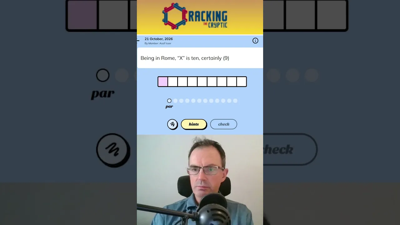 MinuteCryptic in a Minute - 21 October 2026 - #being