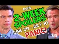 Days of our Lives 2-Week Spoilers June 29-July 10 Xander Philip PANIC a DiMera DISASTER