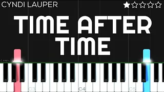Download Cyndi Lauper - Time After Time | EASY Piano Tutorial MP3