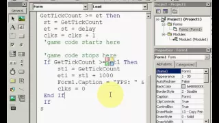 Visual Basic 6 Lesson Lesson 4 Making a Game Loop