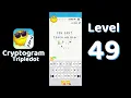 Cryptogram Tripledot Level 49 Answer SolutionGuruji