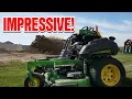 John Deere Q850M Stand On Review Cut Quality and Striping