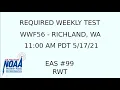 IPAWS Required Weekly Test - WWF56
