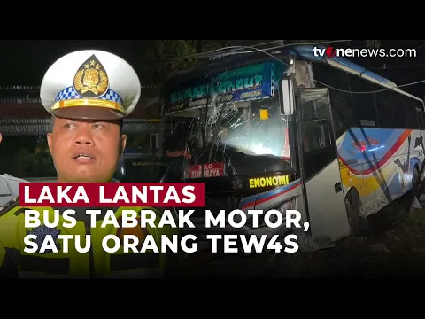Gegara Motor Belok Mendadak, Bus Sugeng Rahayu Hantam Pemotor di Jalan Solo-Ngawi, 1 Orang Tewas