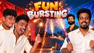 FUN BURSTING 💥 Diwali Crackers Battle with Friends! 😂