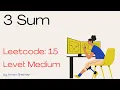 3Sum - LeetCode 15 Medium Java Two Pointer Approach Blind 75 in Hindi