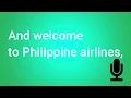 Mabuhay Philippine Airlines Script