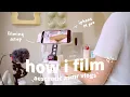Lagu my iphone camera setup for filming aesthetic vlogs
