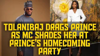 tolanibaj drags prince as mc shades her at princes homecoming party