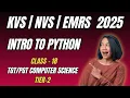 Class 18 Introduction to Python Programming Basics Features NVS TGT PGT CS