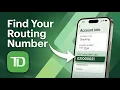 How To Find Your Routing Number On TD Bank App - Step By Step 2026