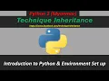 Python3 - Introduction to Python Environment Setup Myanmar by Technique Inheritance