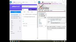 Yahoo VS Netzero - Sending an Email