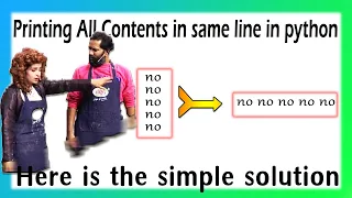 How to print in same line Python Code With print statement in python KeyanStudios