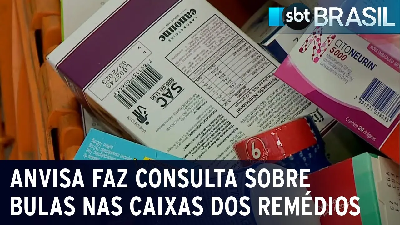 Anvisa faz consulta pública sobre bulas impressas nas caixas dos remédios | SBT Brasil (09/01/24)