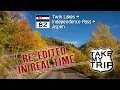 Beautiful Colorado Fall Drive in Real Time over Independence Pass to Aspen Colorado Route 82